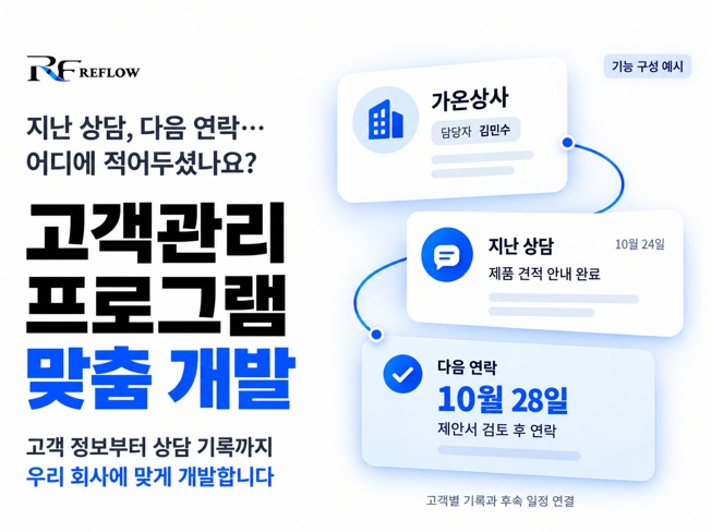 고객관리 CRM 대표이미지